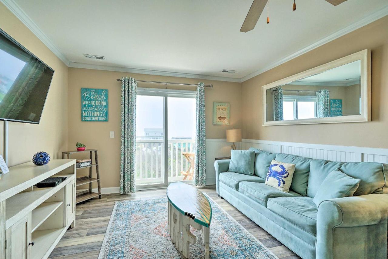 Ocean-View Oak Island Condo, 1 Block To Beach! Eksteriør billede