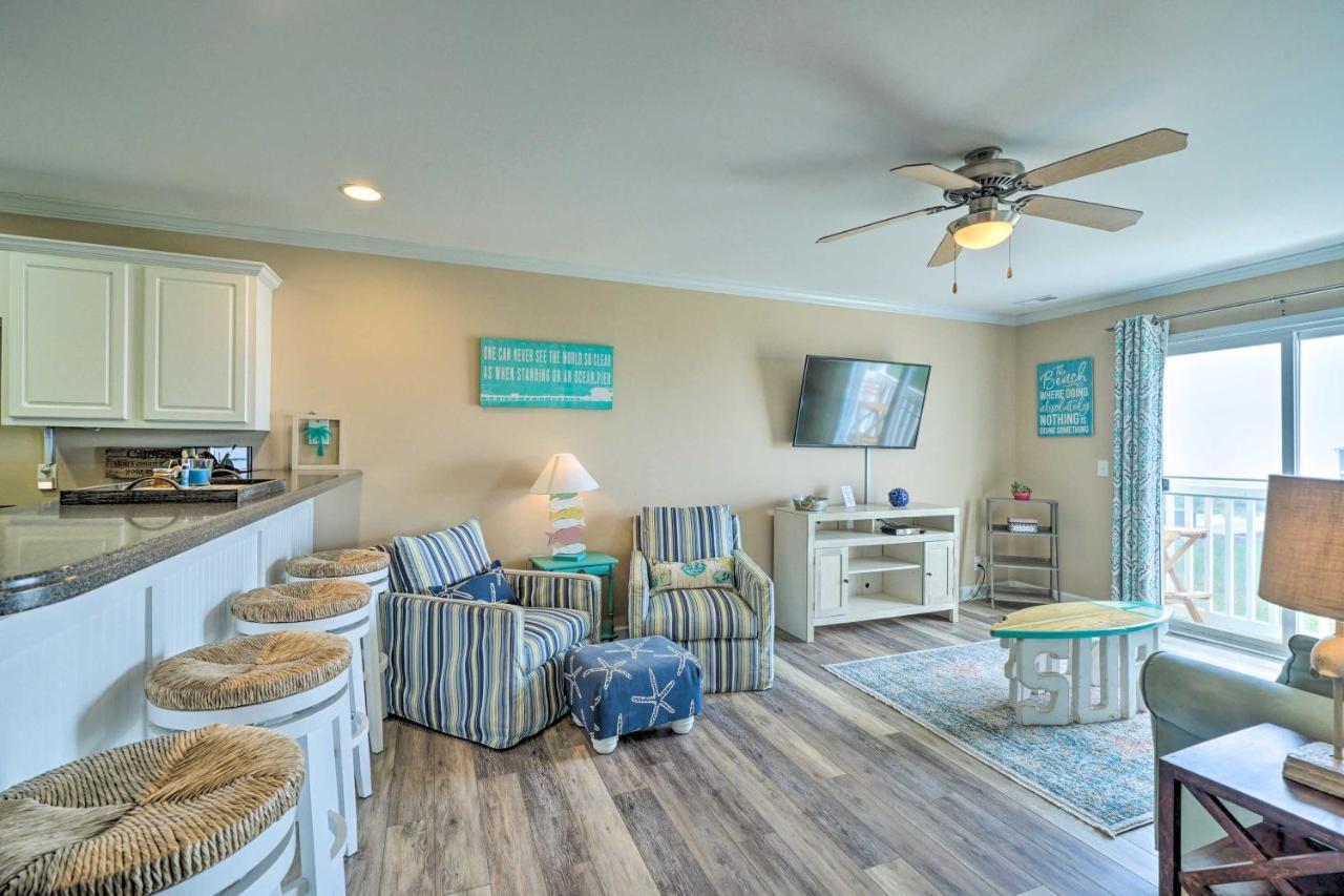 Ocean-View Oak Island Condo, 1 Block To Beach! Eksteriør billede